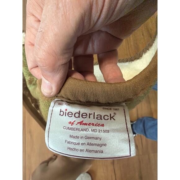 Vintage Biederlack Throw Blanket 56 X 77 Biederlack Buck & Doe Deer Reversible Fleece Blanket USA Cabin Hunting 52\